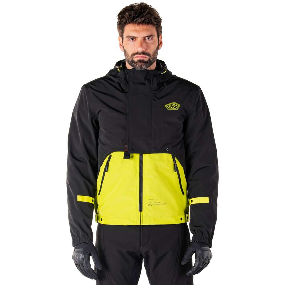 Giubbotto Moto Tessuto Alpinestars MOOTANT WP PARKA Lime Punch Nero