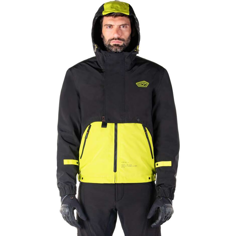 Giubbotto Moto Tessuto Alpinestars MOOTANT WP PARKA Lime Punch Nero