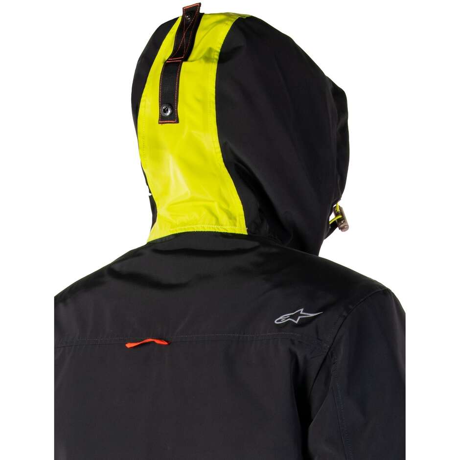 Giubbotto Moto Tessuto Alpinestars MOOTANT WP PARKA Lime Punch Nero