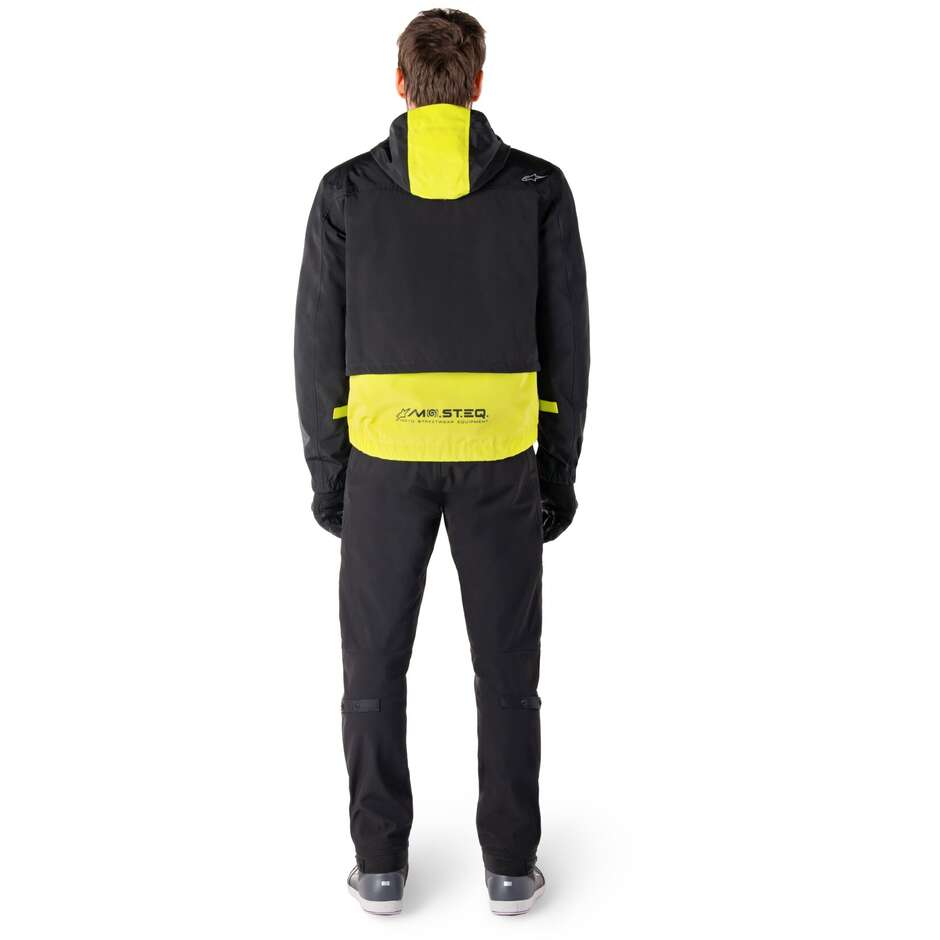 Giubbotto Moto Tessuto Alpinestars MOOTANT WP PARKA Lime Punch Nero
