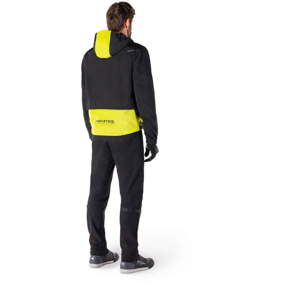 Giubbotto Moto Tessuto Alpinestars MOOTANT WP PARKA Lime Punch Nero
