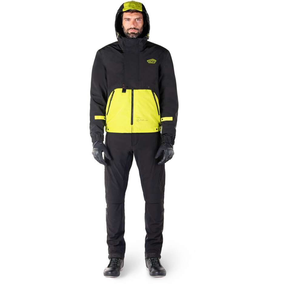 Giubbotto Moto Tessuto Alpinestars MOOTANT WP PARKA Lime Punch Nero