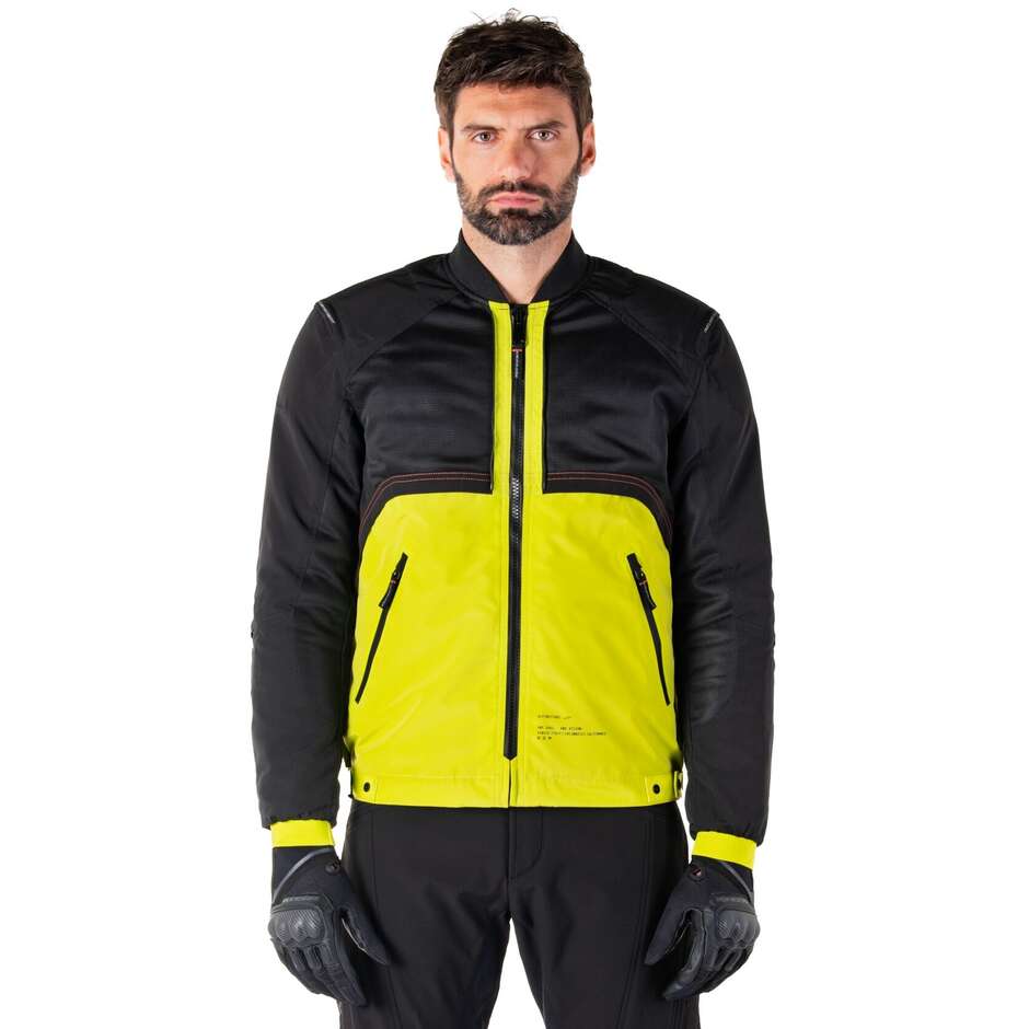 Giubbotto Moto Tessuto Alpinestars MOOTANT WP PARKA Lime Punch Nero