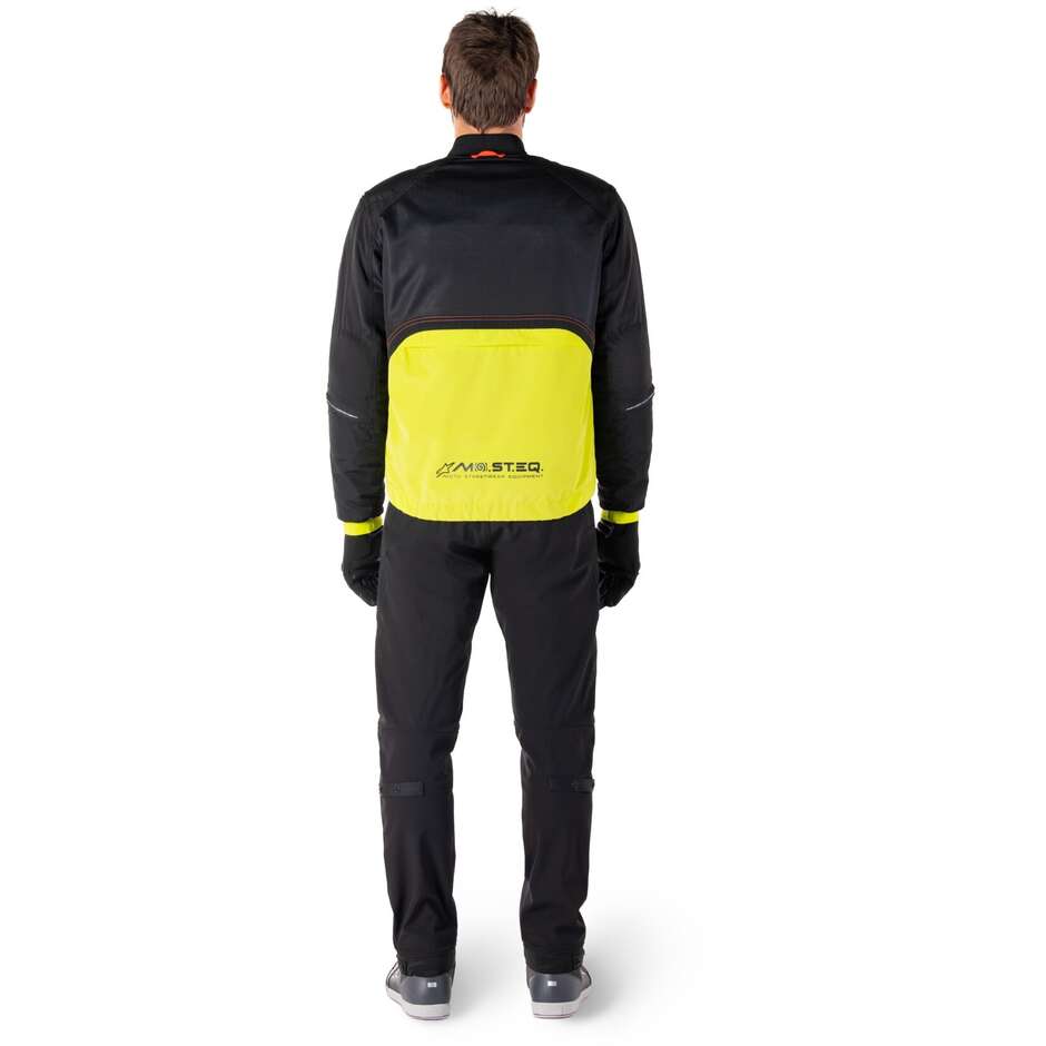 Giubbotto Moto Tessuto Alpinestars MOOTANT WP PARKA Lime Punch Nero
