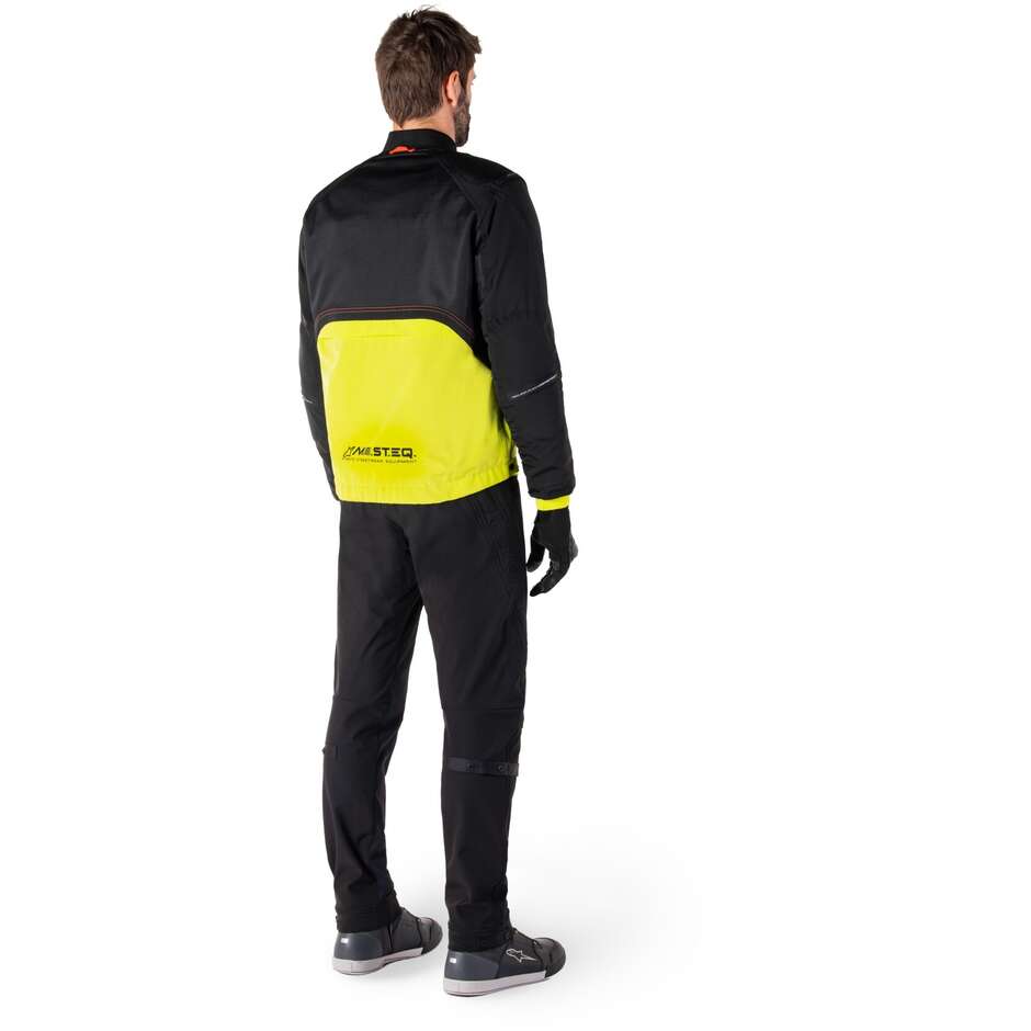 Giubbotto Moto Tessuto Alpinestars MOOTANT WP PARKA Lime Punch Nero