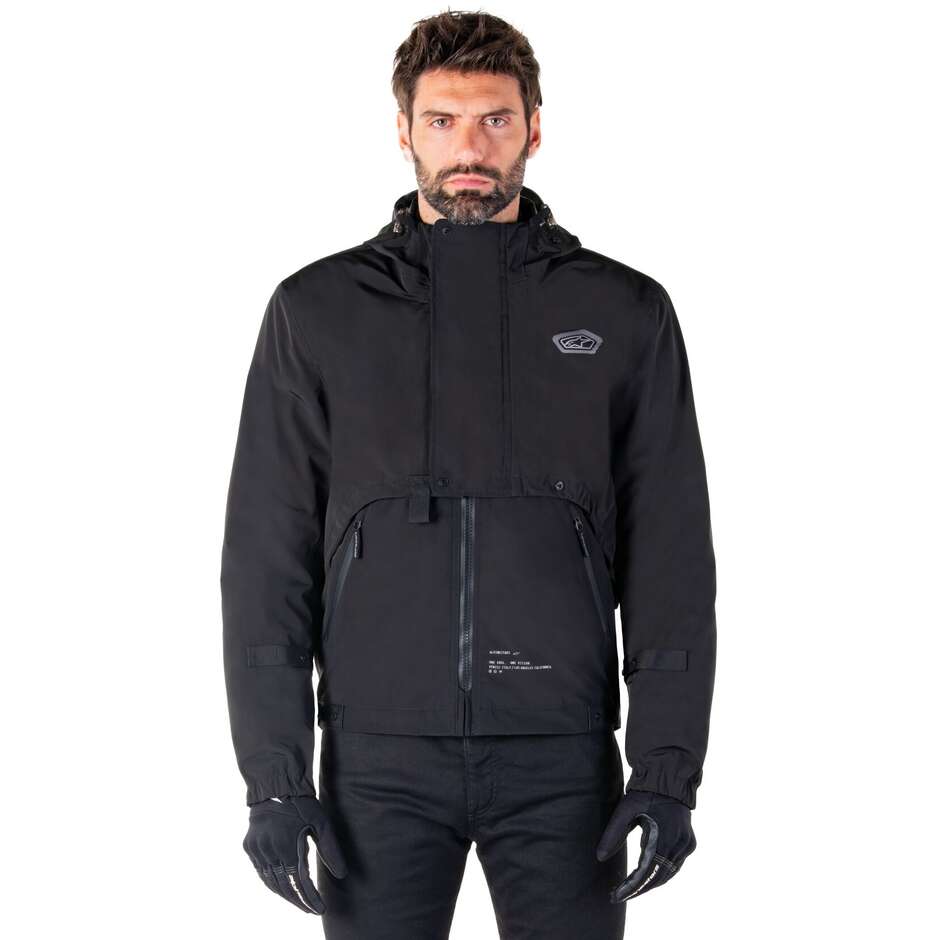 Giubbotto Moto Tessuto Alpinestars MOOTANT WP PARKA Nero