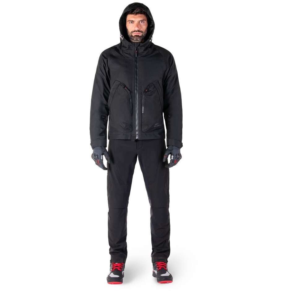 Giubbotto Moto Tessuto Alpinestars MOOTANT WP PARKA Nero