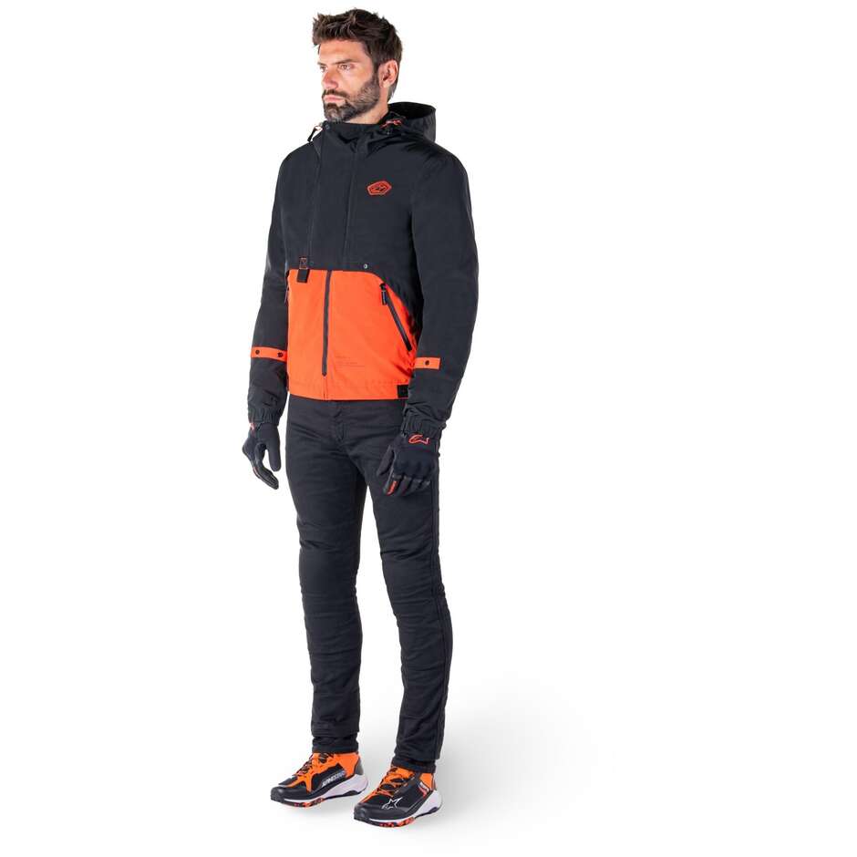Giubbotto Moto Tessuto Alpinestars MOOTANT WP PARKA Spicy Arancio Nero