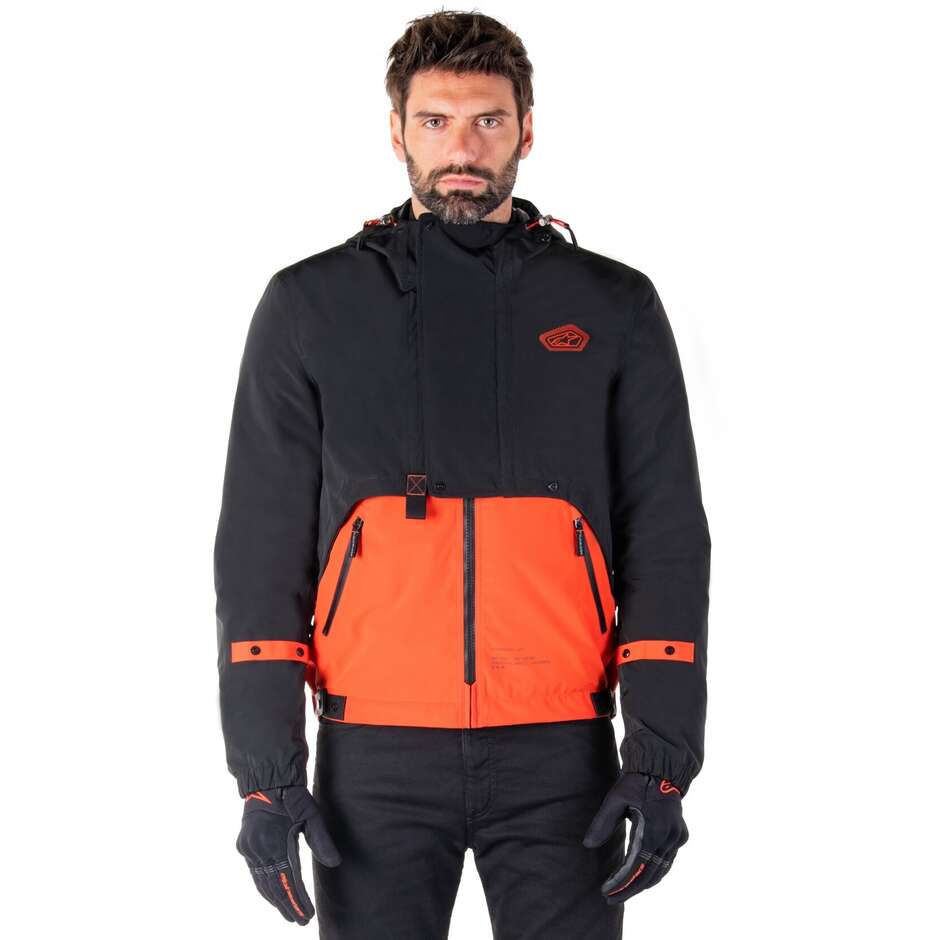 Giubbotto Moto Tessuto Alpinestars MOOTANT WP PARKA Spicy Arancio Nero