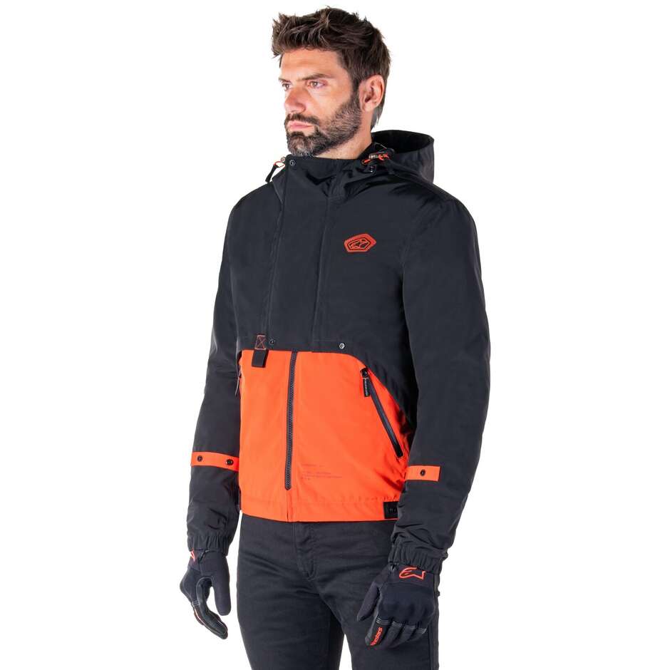 Giubbotto Moto Tessuto Alpinestars MOOTANT WP PARKA Spicy Arancio Nero