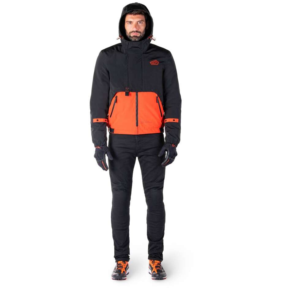 Giubbotto Moto Tessuto Alpinestars MOOTANT WP PARKA Spicy Arancio Nero