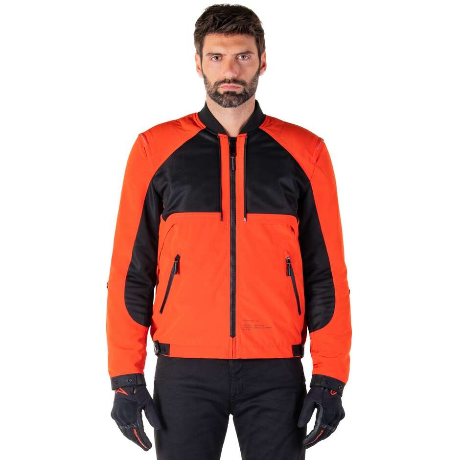 Giubbotto Moto Tessuto Alpinestars MOOTANT WP PARKA Spicy Arancio Nero