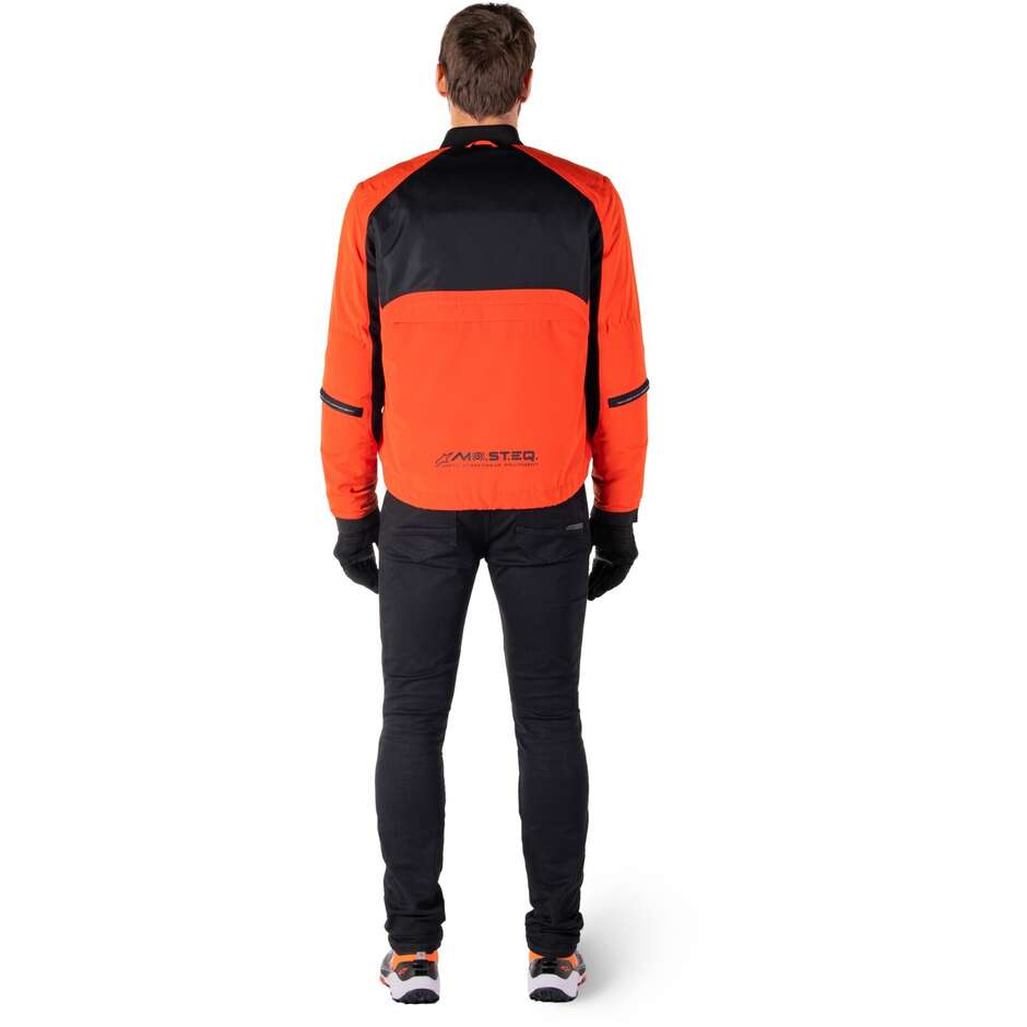 Giubbotto Moto Tessuto Alpinestars MOOTANT WP PARKA Spicy Arancio Nero