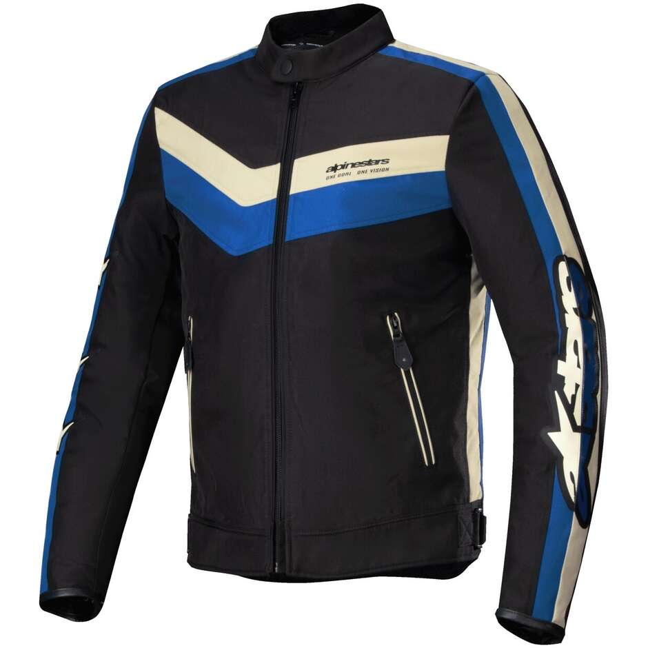Giubbotto Moto Tessuto T-DYNO WR Nero Blu taglia M