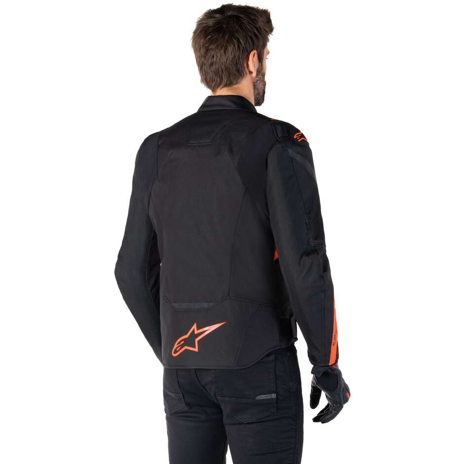 Giubbotto Moto Tessuto Alpinestars T-JAWS V4 WP Nero Rosso Fluo