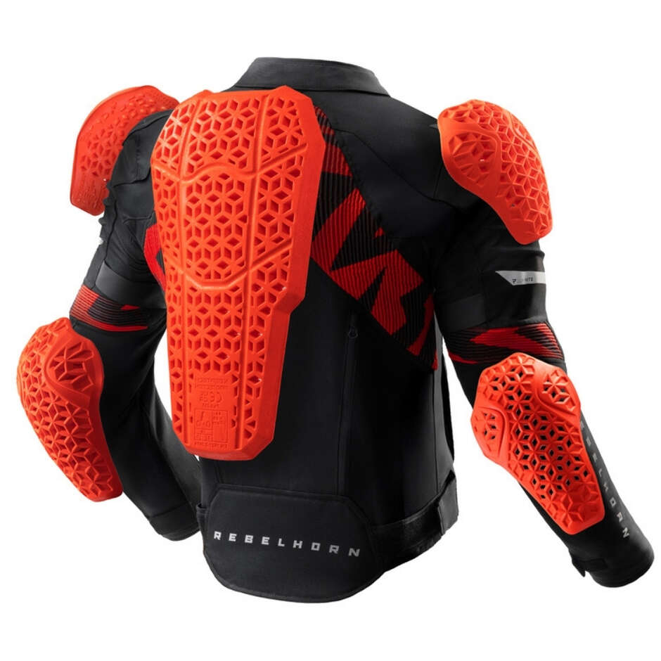 Giubbotto Moto Tessuto Rebelhorn VANDAL 2 Nero Rosso