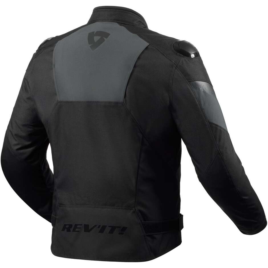 Giubbotto Moto Tessuto Rev'it CONTROL H2O Nero Antracite