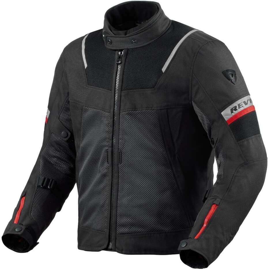 Giubbotto Moto Tessuto Rev'it TORNADO 4 H2O Nero Antracite