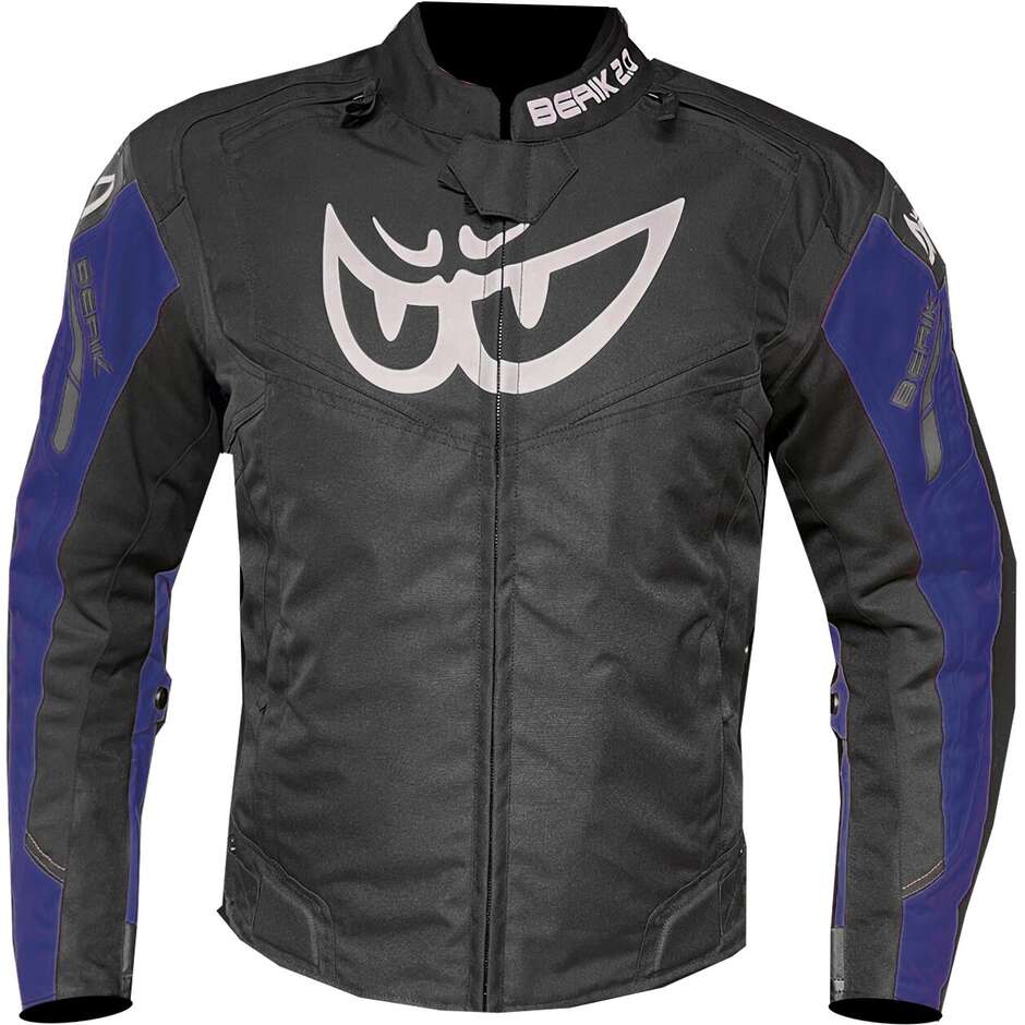 Giubbotto Moto Tessuto Tecnico Berik 2.0 NJ-173302FR Mega Sport Nero Blu