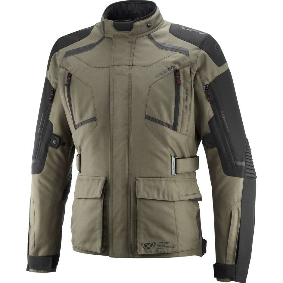 Giubbotto Moto Touring MIDGARD Kaki Nero taglia M