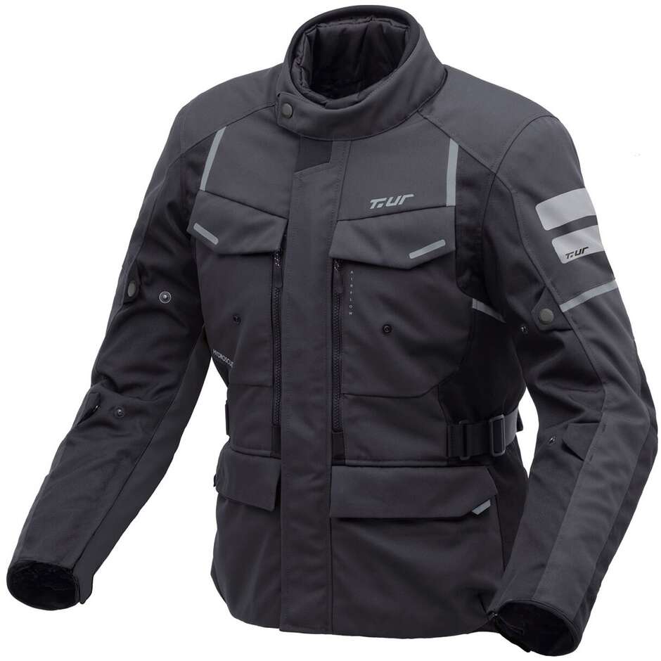 Giubbotto Moto Touring T-UR T8126M LAPLAND HYDROSCUD Antraci taglia S