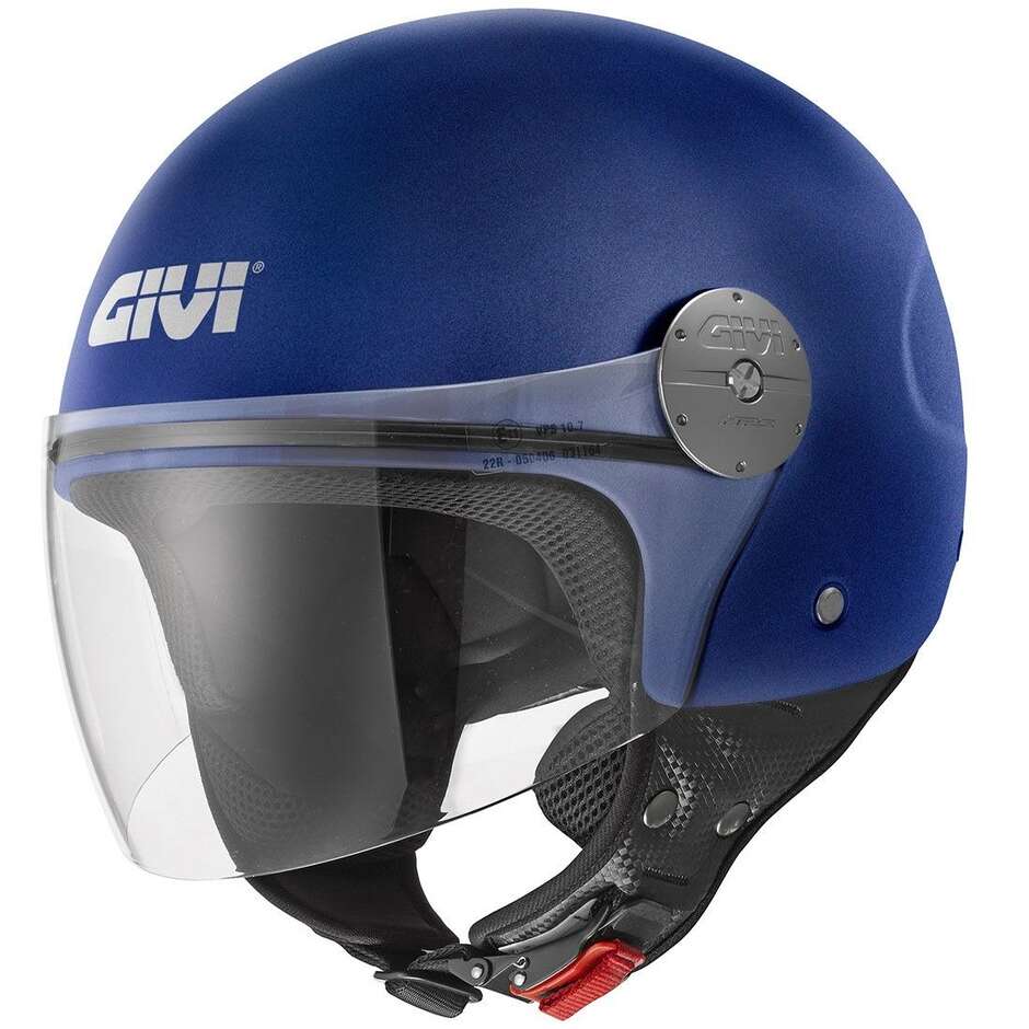 Givi 10.7 Evo Jet Motorcycle Helmet Matt Midnight Blue