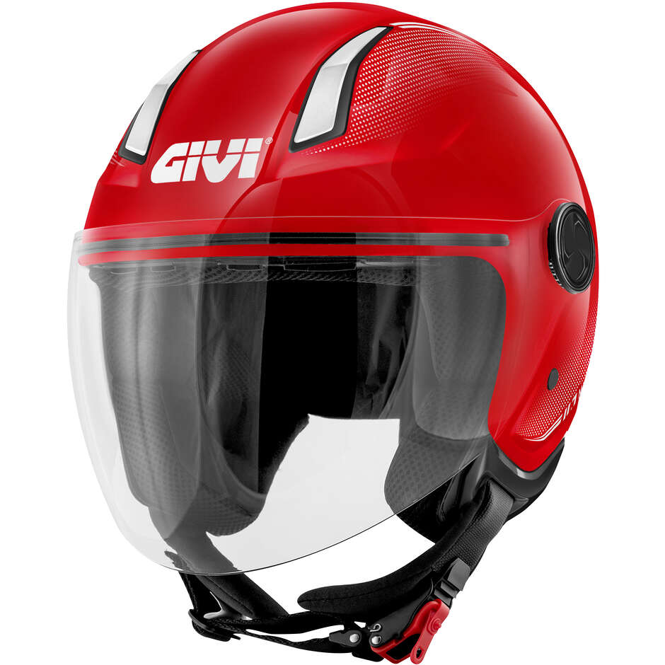 Givi 11.7B Jet Motorcycle Helmet Matt Red
