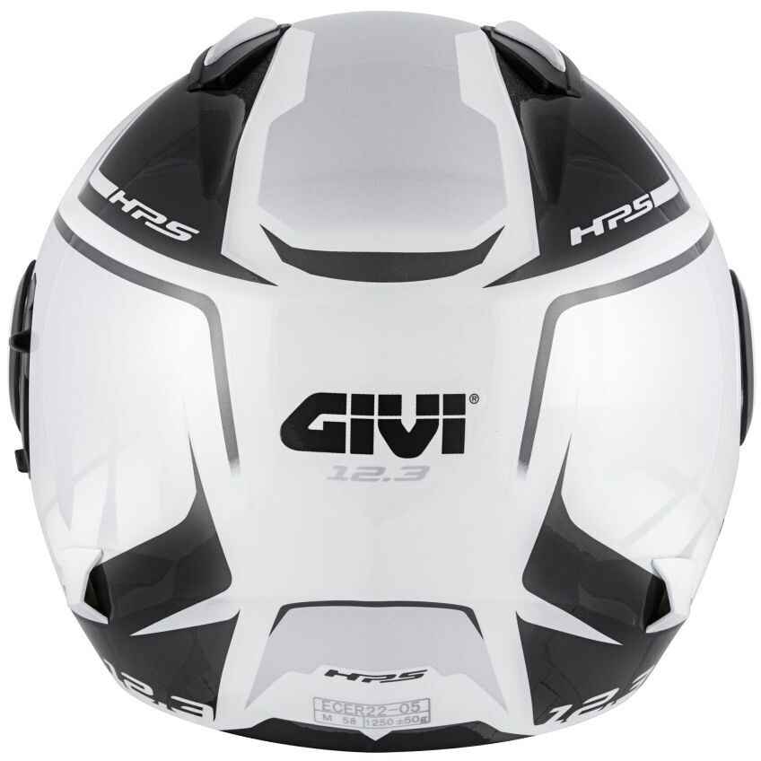 Givi 12.3 STRATOS Shade Jet Motorcycle Helmet White Silver Titanium