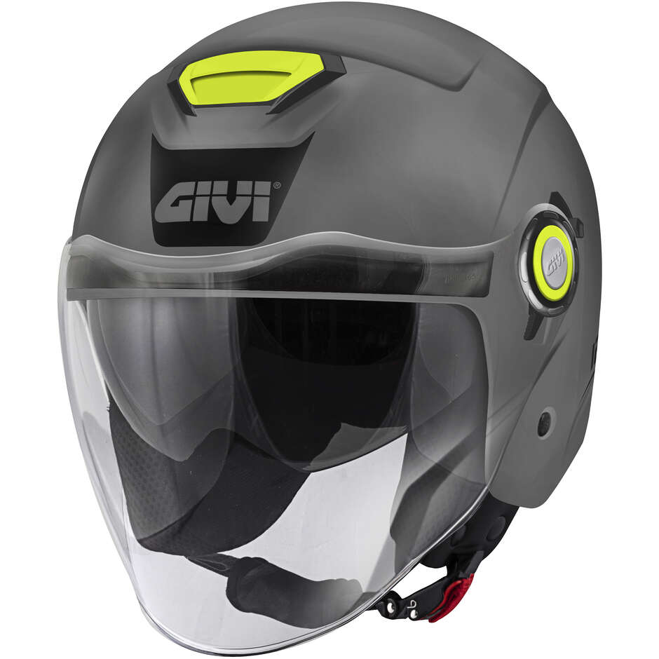 Givi 12.5B Jet Motorcycle Helmet Glossy Grey