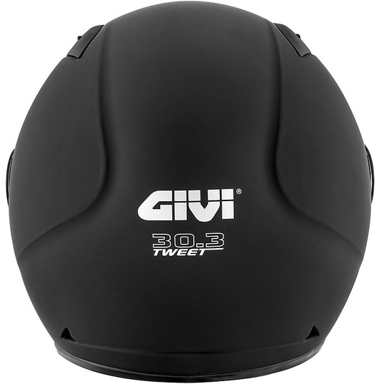 GIVI 30.3 Moto Jet Helmet Tweet Matt Black