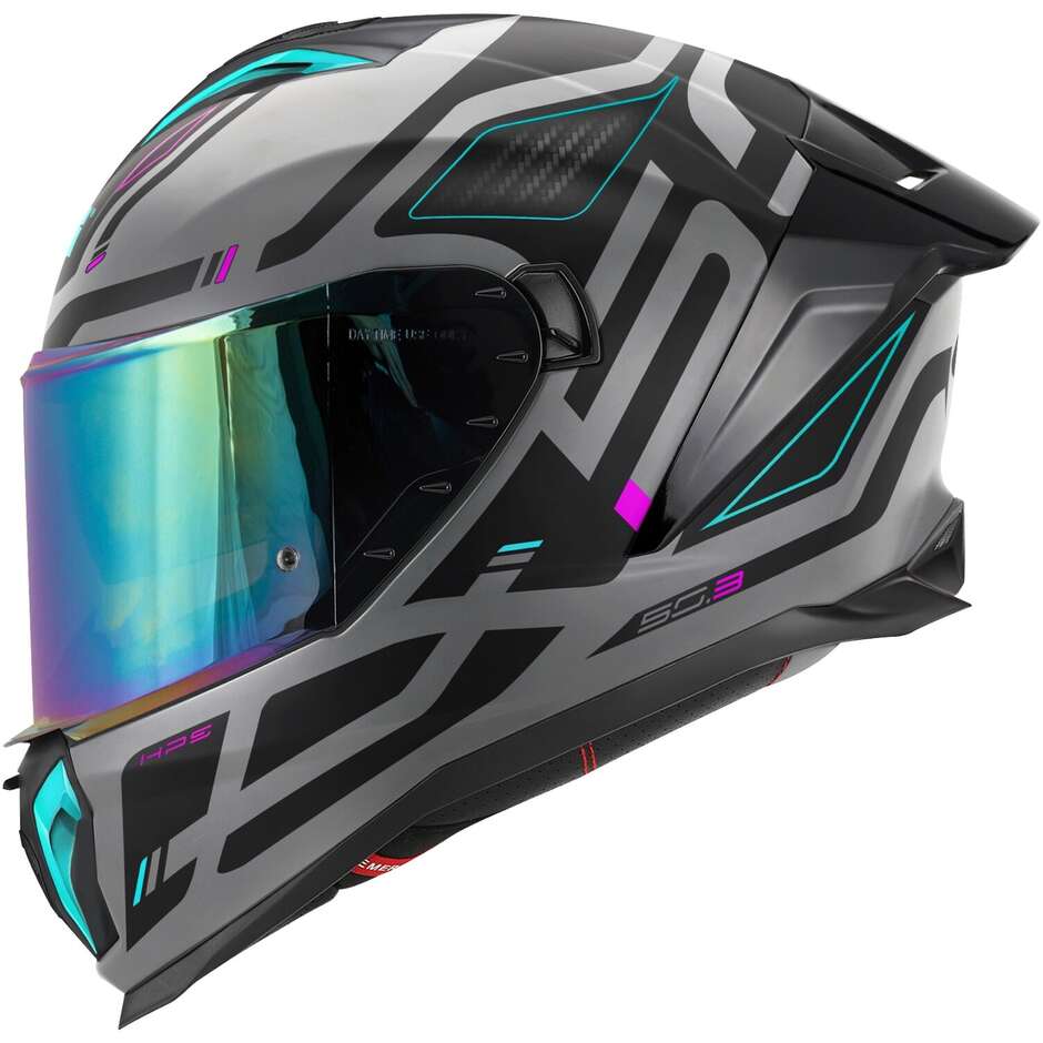 Givi 50.3 QUASAR Full Face Motorcycle Helmet, Matt Grey