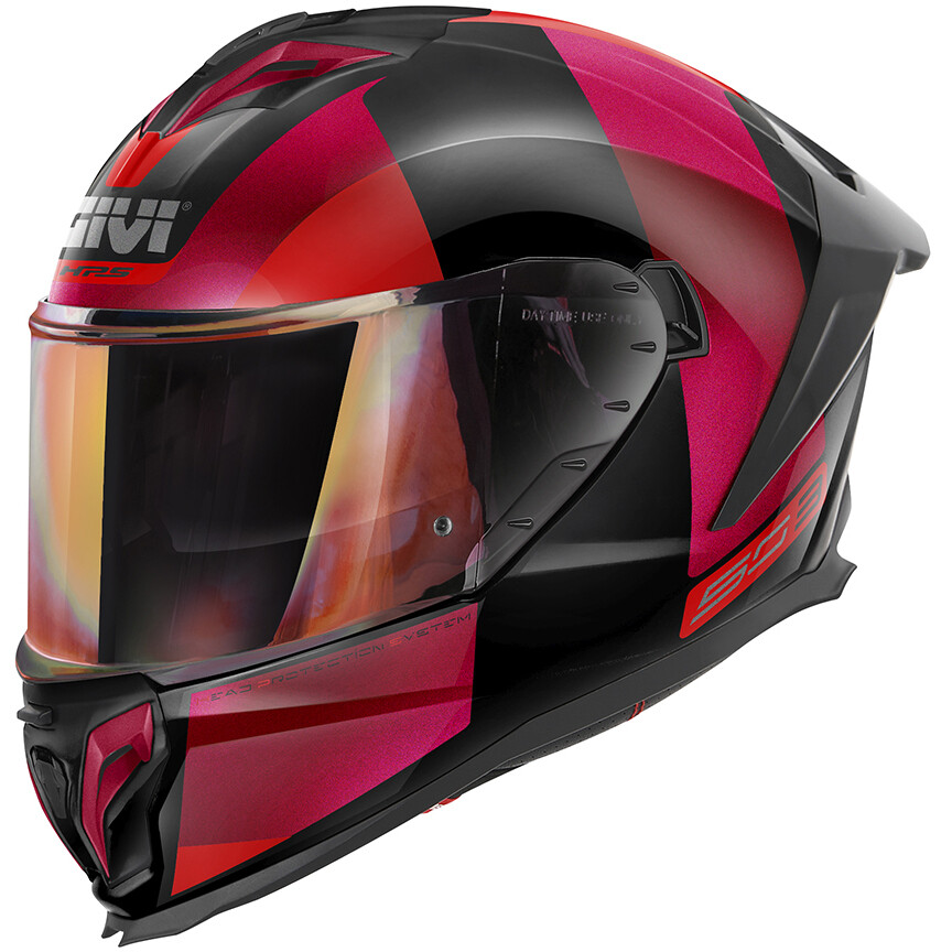 Givi 50.3 VISION Full Face Motorcycle Helmet Black Bordeaux Red