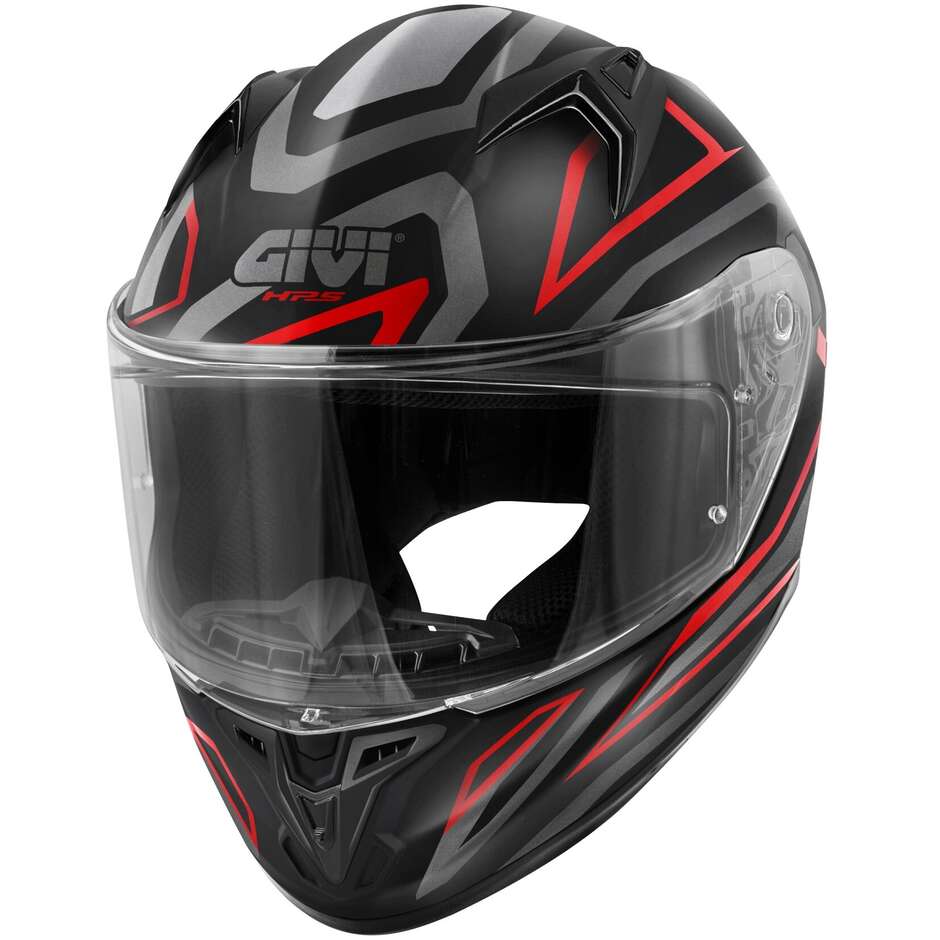 Givi 50.7 PROTON Titanium Red Full Face Motorcycle Helmet