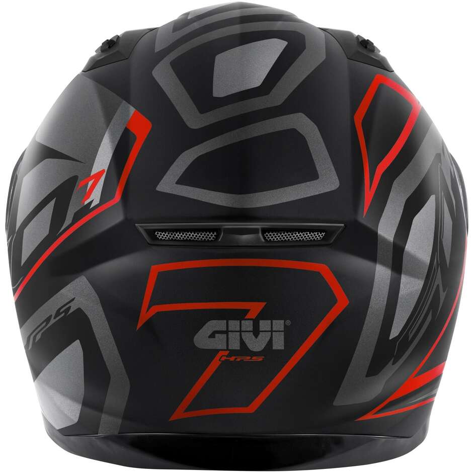 Givi 50.7 PROTON Titanium Red Full Face Motorcycle Helmet