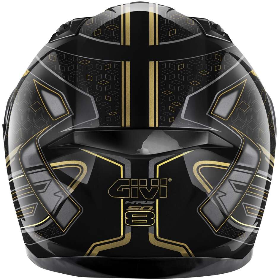 Givi 50.8 MYSTICAL Full Face Motorcycle Helmet Black Bronze Orange