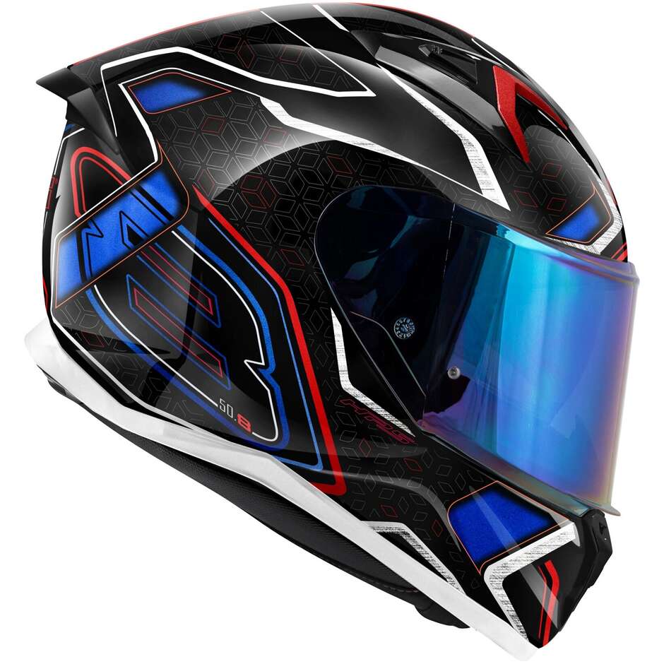 Givi 50.8 MYSTICAL Full Face Motorcycle Helmet Black Red Blue White