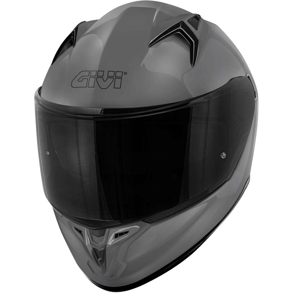 Givi 50.8B Glossy Gray Integral Motorcycle Helmet