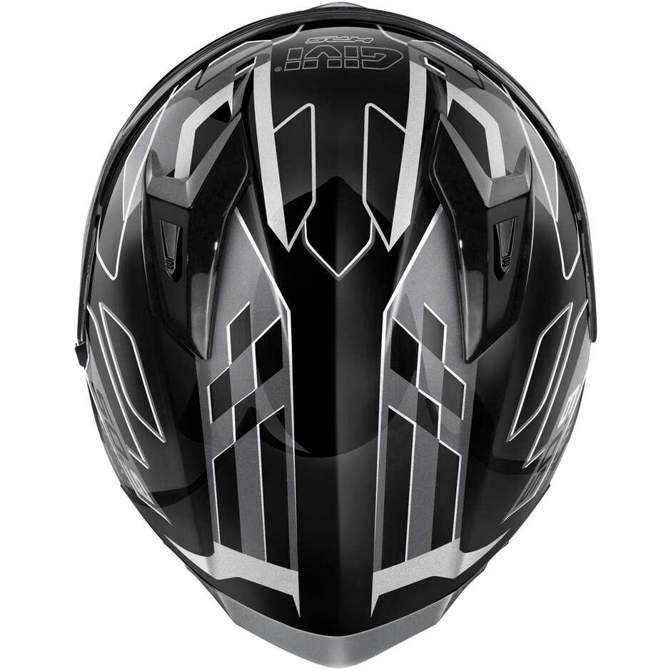 Givi 50.9 ASSAULT Full Face Motorcycle Helmet Black Titanium Silver