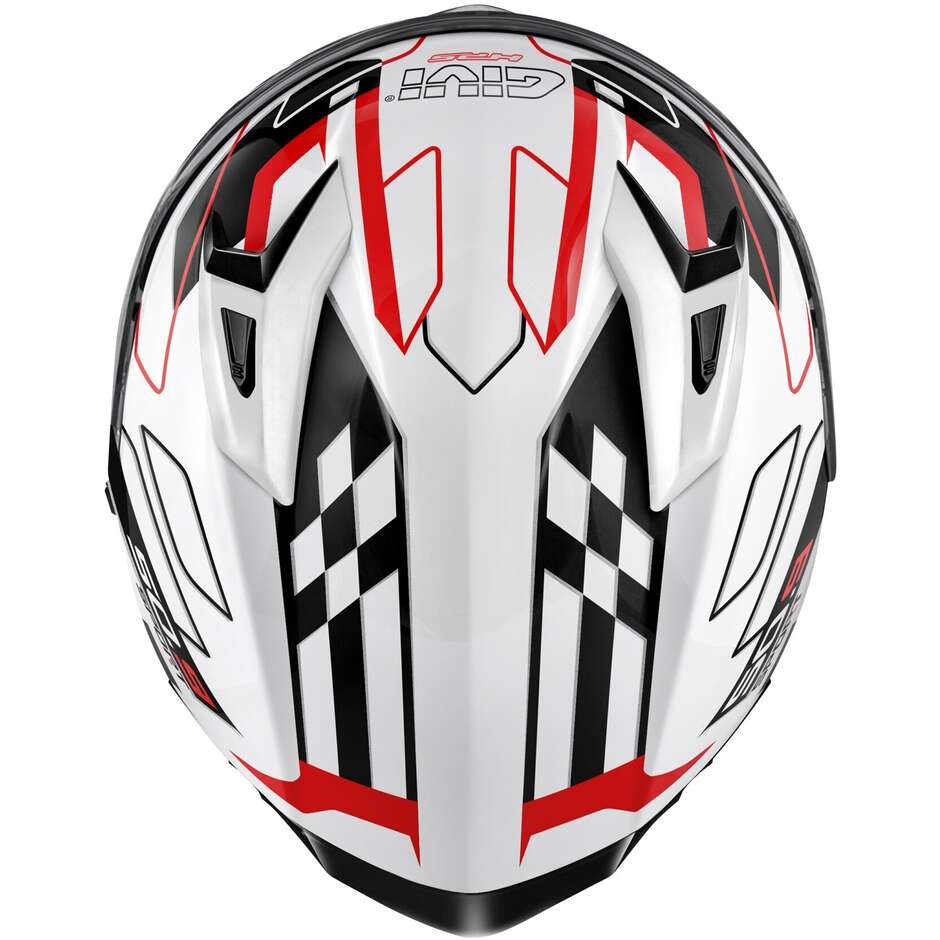 Givi 50.9 ASSAULT Full Face Motorcycle Helmet White Black Red