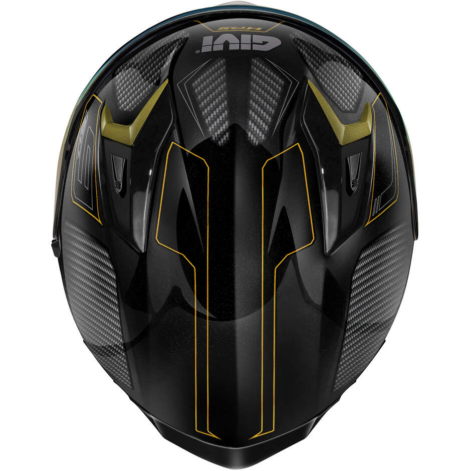 Givi 50.9F ENIGMA Integral Motorcycle Helmet Black Titanium Gold