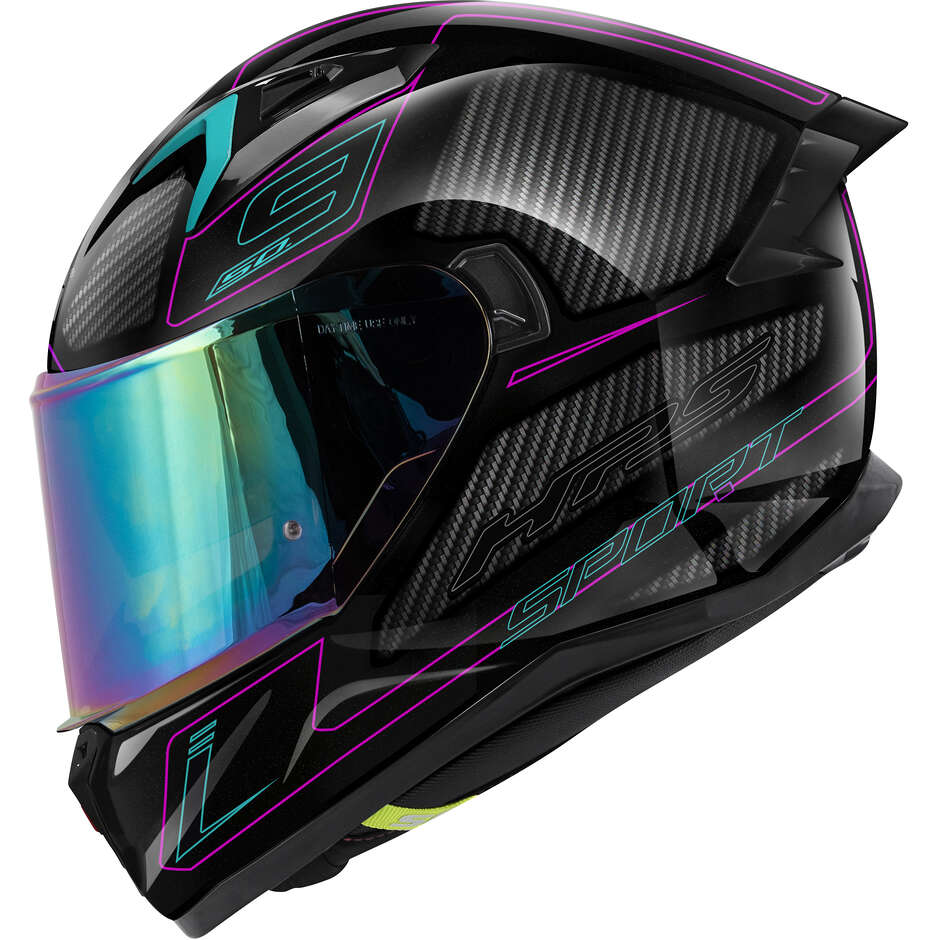 Givi 50.9F ENIGMA Integral Motorcycle Helmet Black Titanium Pink