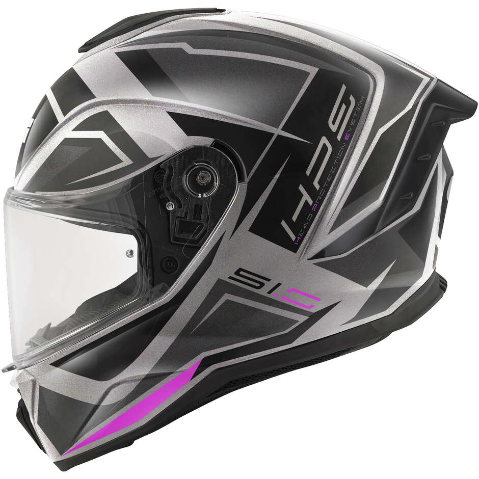 Givi 51.0 Ghost Integralhelm für Motorräder, Schwarz/Fuchsia/Titan