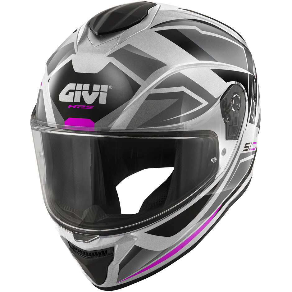 Givi 51.0 Ghost Integralhelm für Motorräder, Schwarz/Fuchsia/Titan