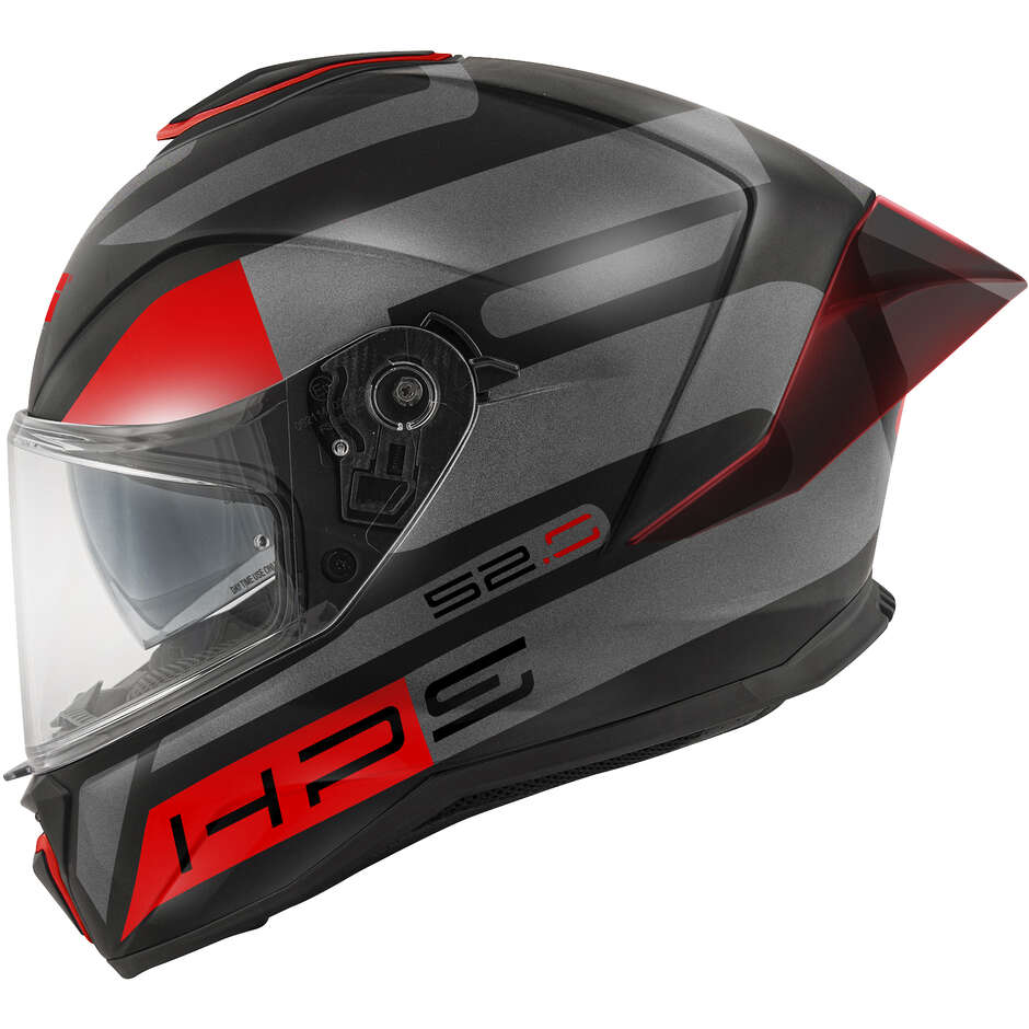 Givi 52.0 Doppelvisier Next Integralhelm, Schwarz/Titan/Rot