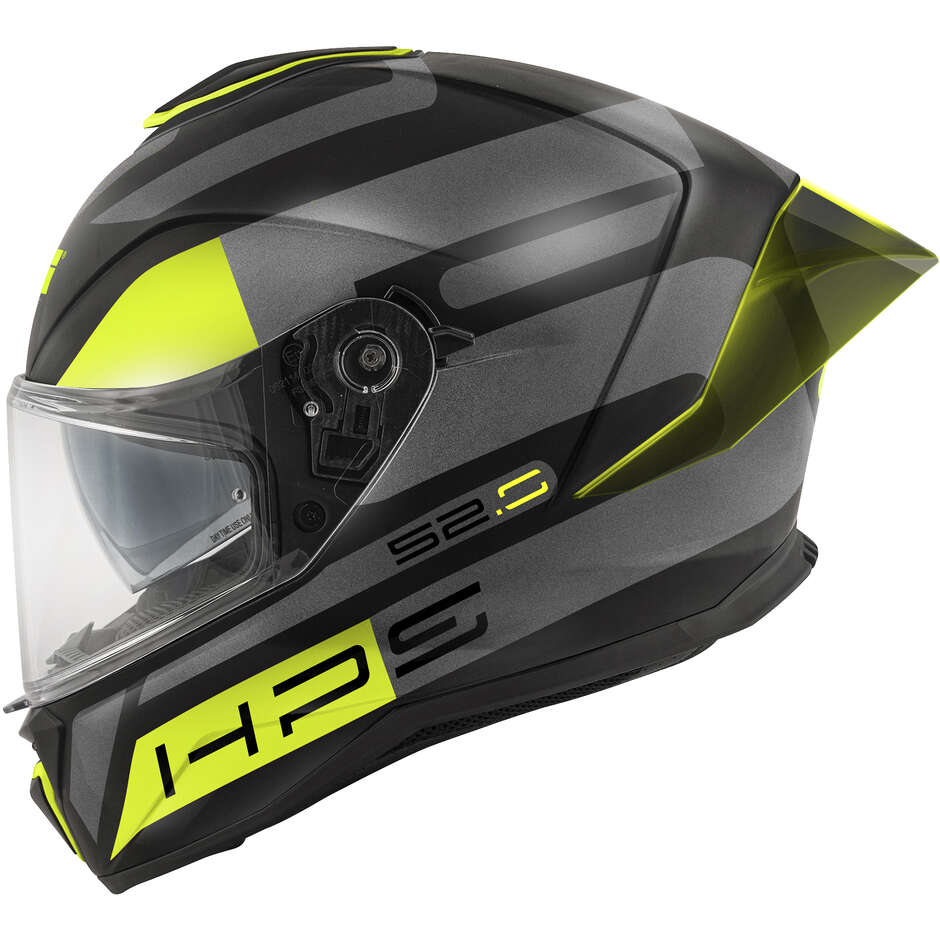 Givi 52.0 Doppelvisier Next Integralhelm, Schwarz/Titangelb