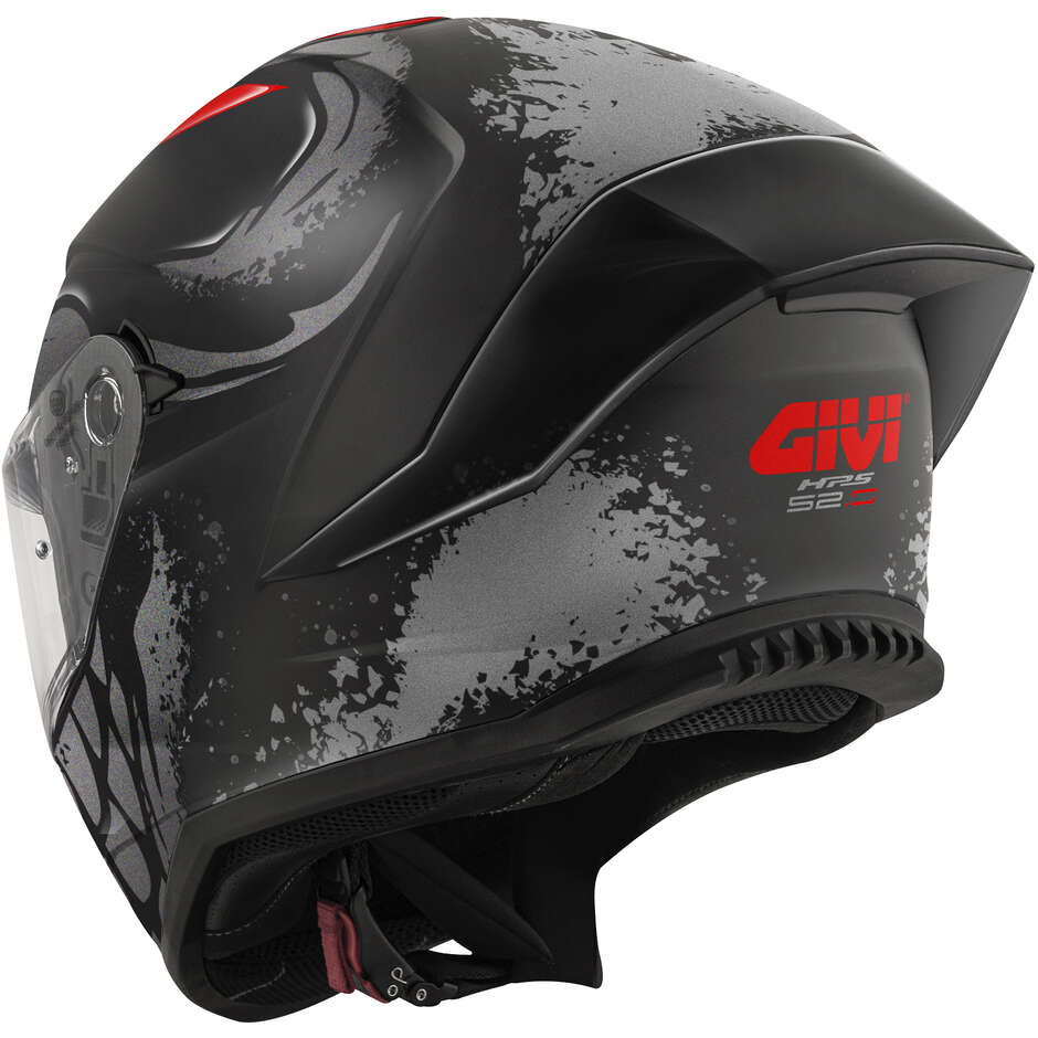 Givi 52.0 Double Visor Full Face Motorcycle Helmet Special Skull Black