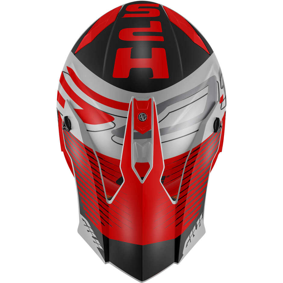 Givi 60.1 FRESH Cross Enduro Motorcycle Helmet Red Black Titanium