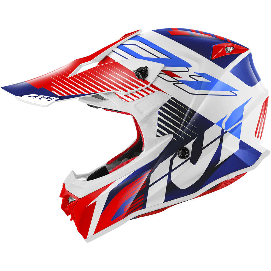 Givi 60.1 FRESH Cross Enduro Motorcycle Helmet Red Blue White