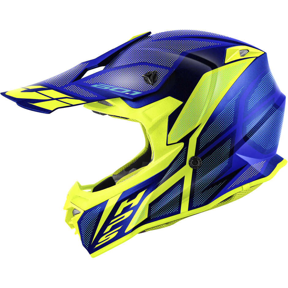 Givi 60.1 INVERT Blue Yellow Cross Enduro Motorcycle Helmet