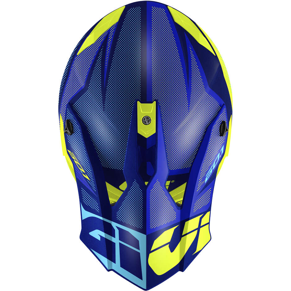 Givi 60.1 INVERT Blue Yellow Cross Enduro Motorcycle Helmet